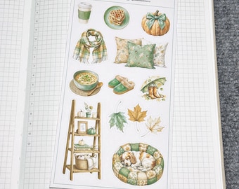 A Litte Fall Deco 1 Planner Sticker (DS138)