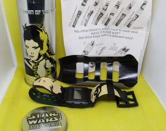 Burger King 2005 Star Wars Watch: Principessa Leia e Jabba (batteria nuova)