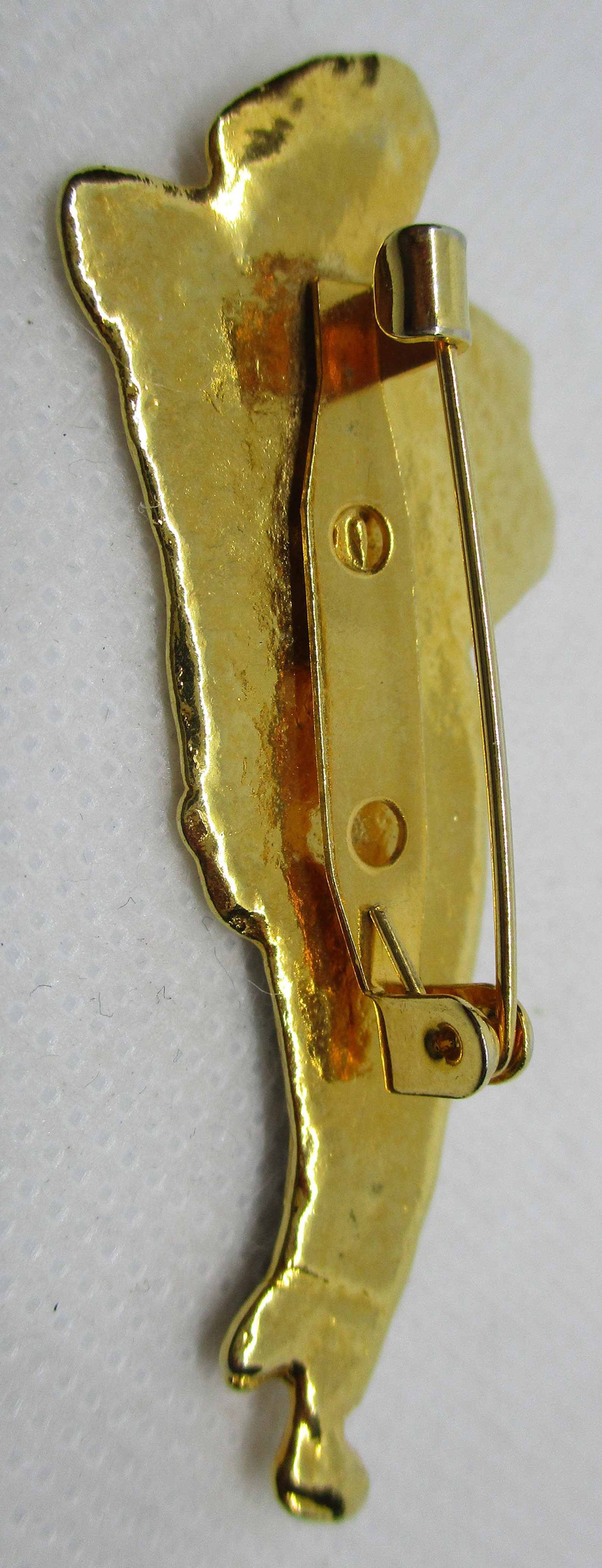 Woman Brooch Black Enamel Gold Tone Brooch Woman Wearing Gold Etsy