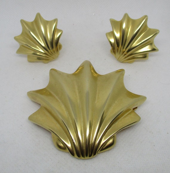 Les Bernard Brooch And Les Bernard Clip On Earring