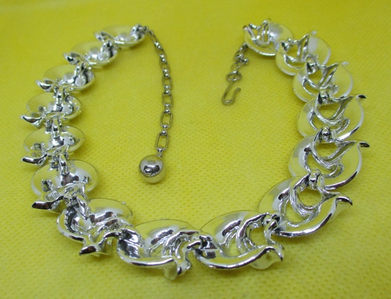 NEVER WORN CORO Necklace Coro Silver Tone Metal O… - image 10