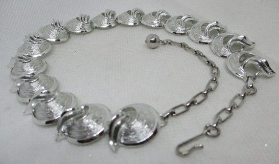 NEVER WORN CORO Necklace Coro Silver Tone Metal O… - image 9