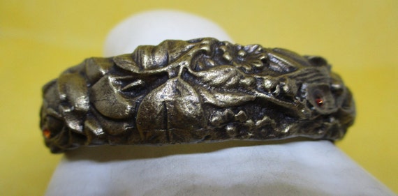 Vintage Mary DeMarco Rhinestone Bee Bangle Bracelet with Card View 5