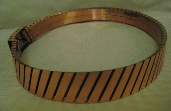 RENOIR COPPER Belt Size Small 3 Dimensional Slant