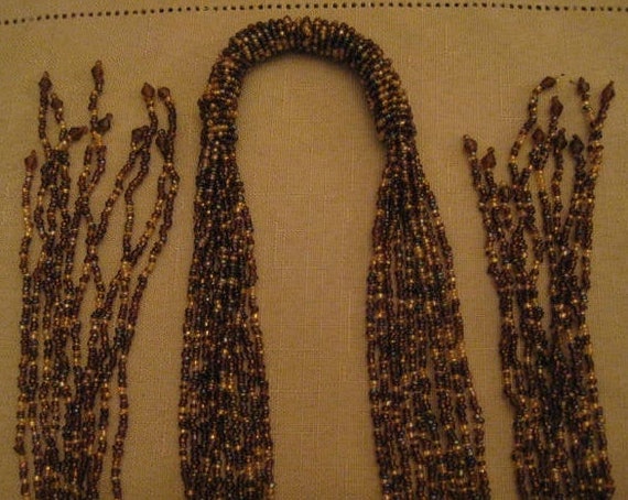 10 STRANDS Seed Beaded BELT Can Be Worn As NECKLA… - image 6