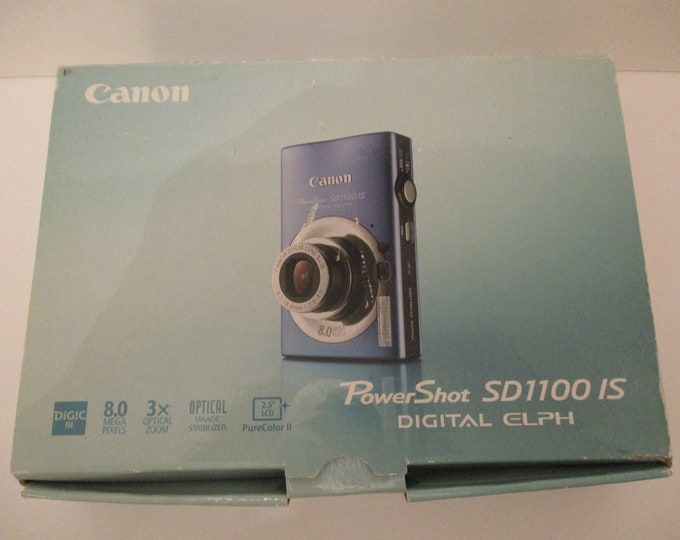 CANON Powershot SD1100 IS Digital Elph Camera 8 Mega Pixels 3 Times