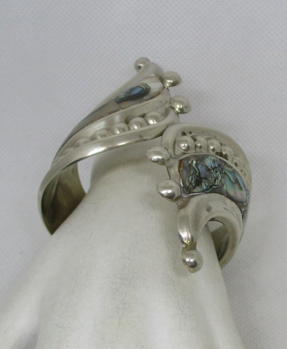 メキシコ製 VINTAGE アバロニ Abalone ブレスレット 925（NAVAJO