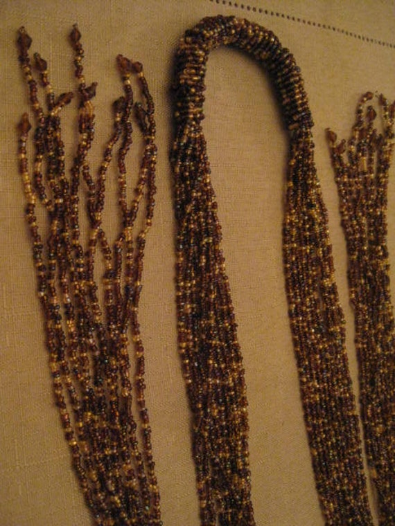 10 STRANDS Seed Beaded BELT Can Be Worn As NECKLA… - image 3