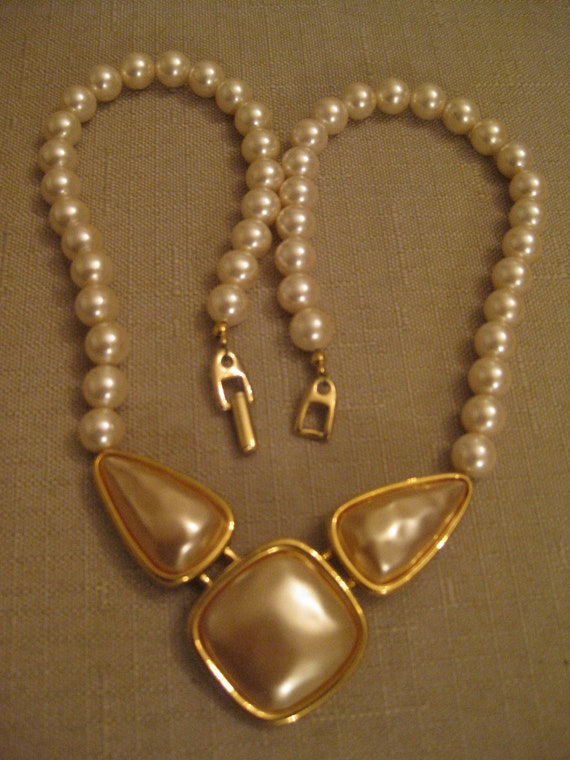 NAPIER PEARL NECKLACE Faux Pearl Beaded Necklace … - image 6
