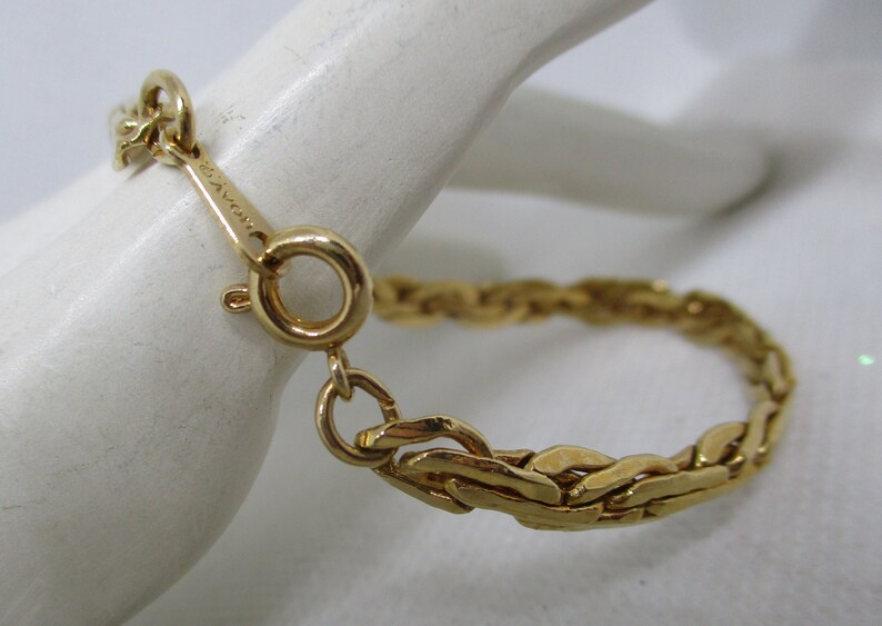 Vintage Avon Gold Tone Bracelet Avon Ornate Chain Link Gold - Etsy