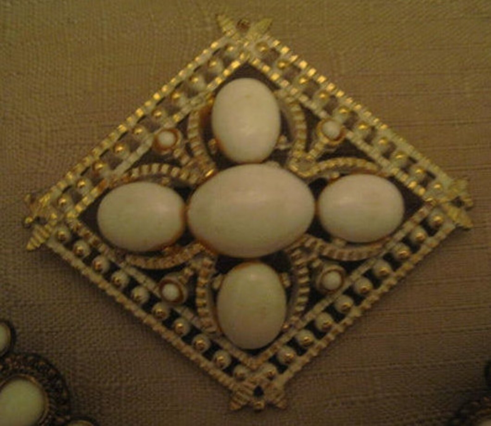 Lotto Cabochon Rotondo Vintage In Corallo Rosso: Cabochon Sfuso - Foto 4