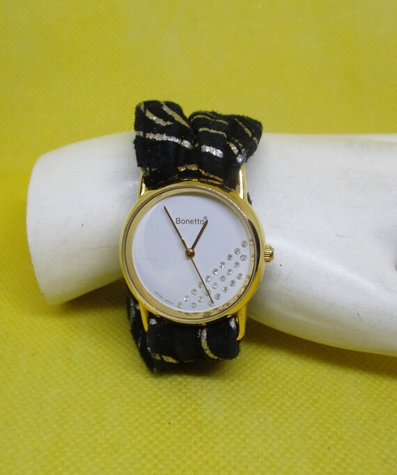 Black and gold designer watch sale
