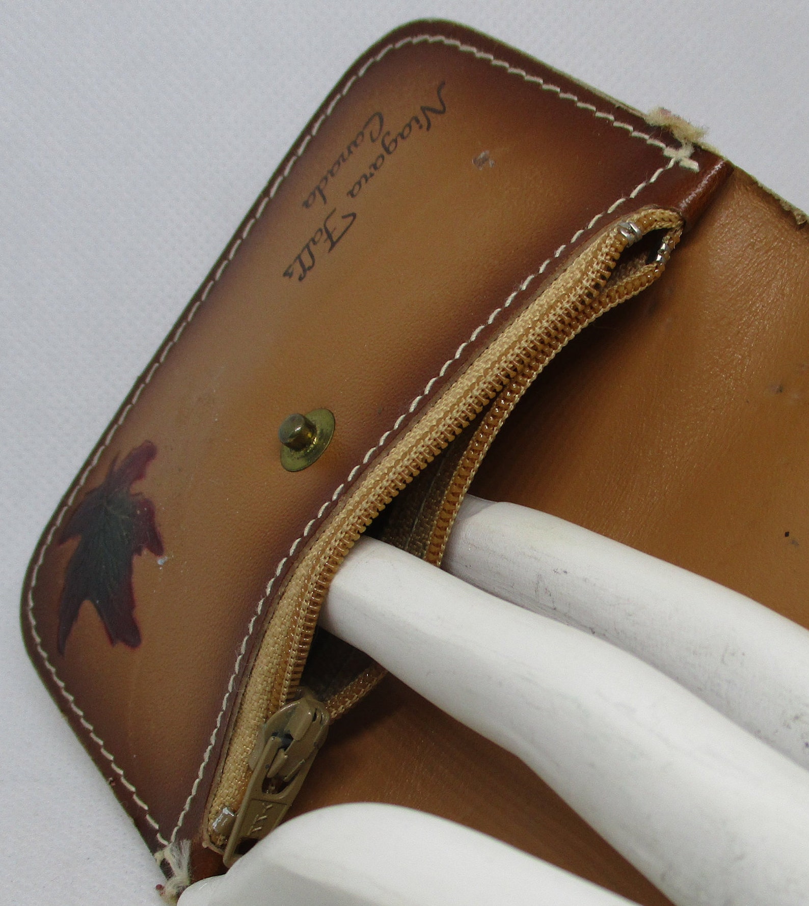 Canada Wallet Canada Leather Wallet Canada Zippered Snap Coin Etsy