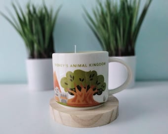 STARBUCKS You Are Here DISNEY Parks Animal Kingdom Coffee Mug Soy Candle