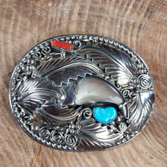 The Best Gary Nez Vintage Native American Navajo Turquoise Sterling Silver Shell Bracelet The Best Gary Nez Vintage Native American Navajo Turquoise Sterling Silver Shell Bracelet