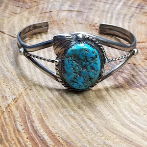 Sterling Silver Turquoise Cuff 5.25&quot;