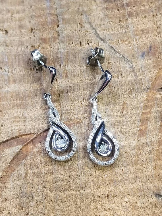 Sterling Silver 1/5 CTW Diamond Earrings