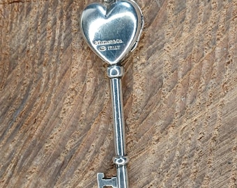 Tiffany & Co Sterling Silver Key Locket Pendant