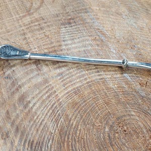Eberle Silver Yerba Mate Bombilla Drinking Filter Straw Vintage Antique 5.25&quot;