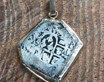 Pieces Of 8 Cob Coin 14k Bezel Pendant