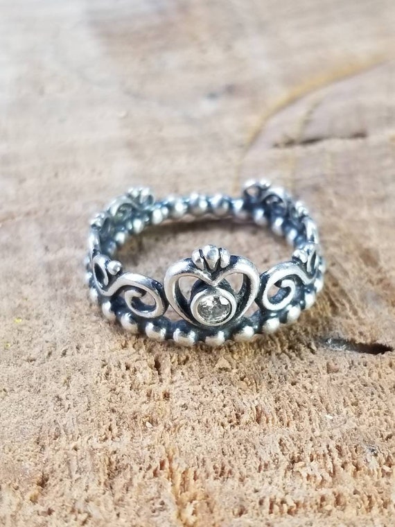 Sterling Silver Pandora My Princess Size 5.25