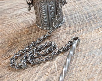 Sterling Silver Kohl Pot Charcoal Makeup Holder