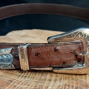 Vintage Hand Engraved 10K Gold Sterling Silver Sunset Trails  display picture 3