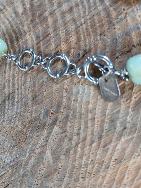 Beaded Peruvian Opal Sterling Silver Seashell Pea… - image 10