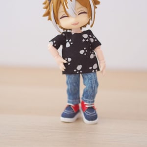 nendoroid clothes ob11 clothes obitsu11 pattern t-shirt 4 style top toy gsc ymy clothing accessory toy