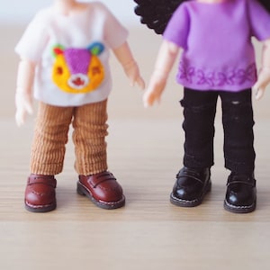 Leather Loafers Shoes for Nendoroid Doll Obitsu 11 Clothes YMY | 4 Colors