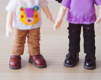 Leather Loafers Shoes for Nendoroid Doll Obitsu 11 Clothes YMY | 4 Colors