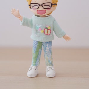 Painted Jeans Obitsu11 Clothes OB11 Nendoroid Dolls GSC BJD doll clothes YMY