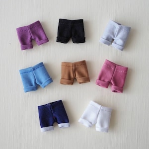 Cuffed Shorts for Nendoroid Doll Obitsu 11 Pants Clothes | 8 Colors | Handmade in Canada