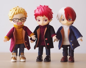 Cocoon Jacket for Nendoroid Doll Obitsu 11 Clothes | 3 Styles | Handmade in Canada