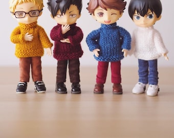 Hand Knit Sweater Nendoroid Clothes  GSC Nendoroid BJD doll clothes Obitsu11 OB11 Outfits