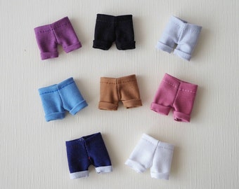 Cuffed Shorts for Nendoroid Doll Obitsu 11 Pants Clothes | 8 Colors | Handmade in Canada