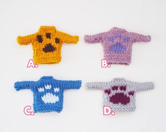 Paws Hand Knit Sweater for Nendoroid Doll Obitsu 11 Clothes | 4 colors | Handmade in Canada