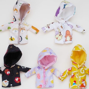 Zipper Jacket for Nendoroid Doll Clothes Obitsu 11 Clothes YMY | Handmade in Canada