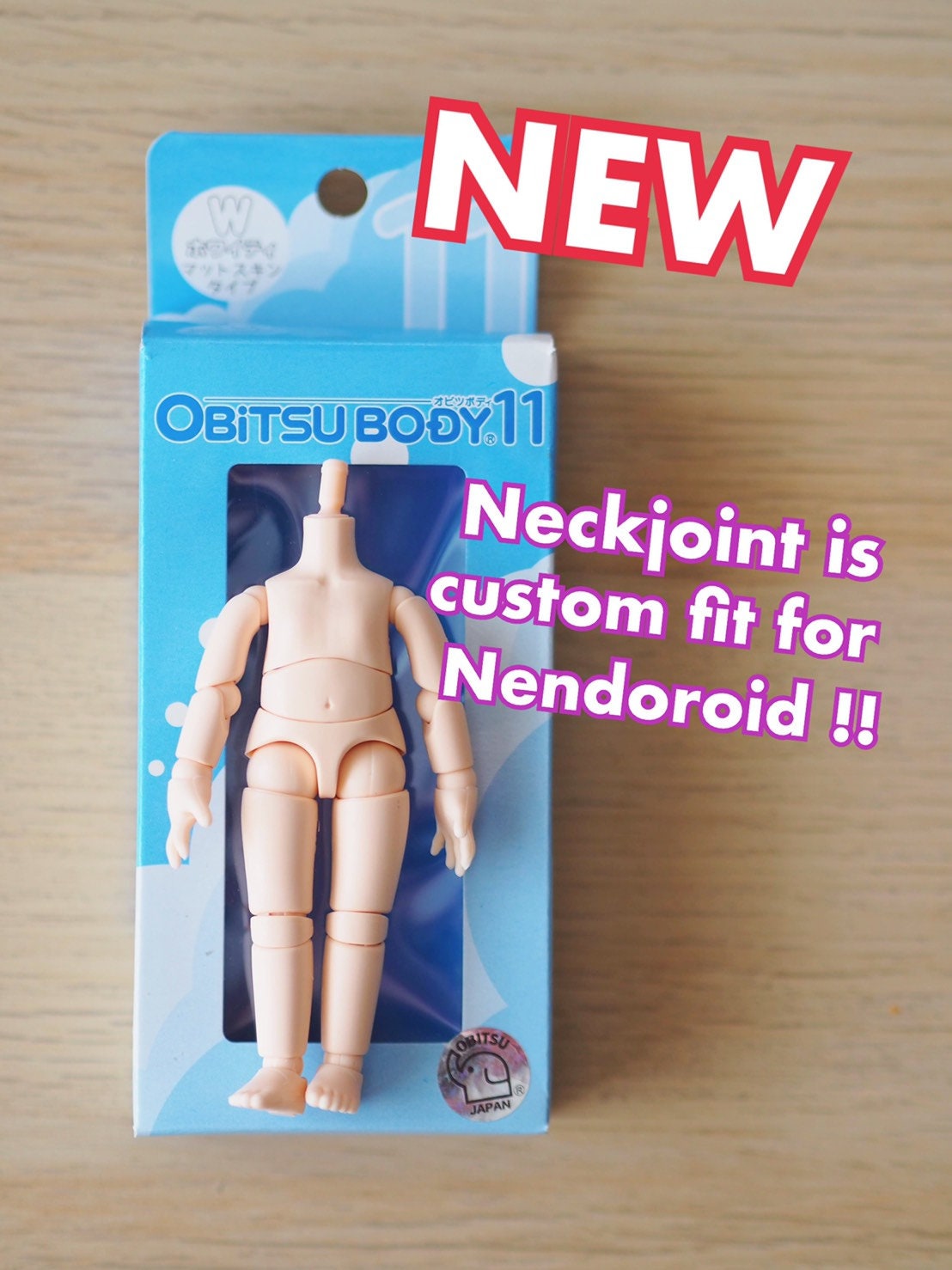 Obitsu Body 11 With Neck Joint to Fit With All Nendoroid