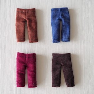 Chocolate Bar Velvet Pants for Nendoroid Doll Obitsu 11 Pants Clothes | 4 Patterns | Handmade in Canada