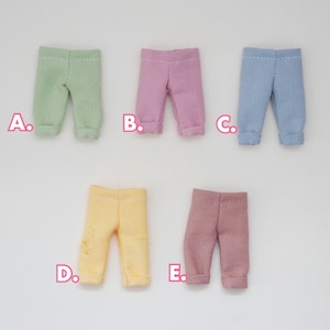 Cuffed Pants 5 New Spring Colors | Handmade Nendoroid Doll Clothes Obitsu 11 OB11 BJD Doll Clothes