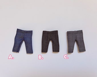 Chocolate Bar Jeans Vol.5 for Nendoroid Doll Obitsu 11 Pants Clothes | 3 Patterns | Handmade in Canada