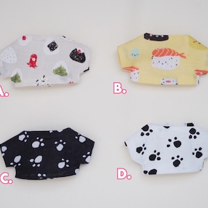 T-Shirts for 10 cm Nui Plush Doll clothes Plushie Clothes | Handmade in Canada