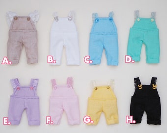 Overalls Pants 8 Colors | Nendoroid Doll Clothes Obitsu 11 Clothes BJD YMY | Handmade in Canada