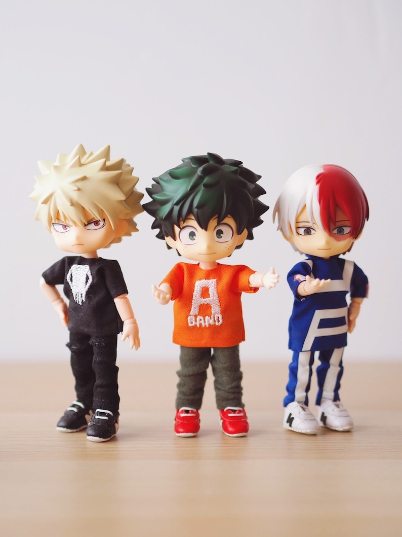 My Hero Academia Embroidery TShirts Gym Uniform for