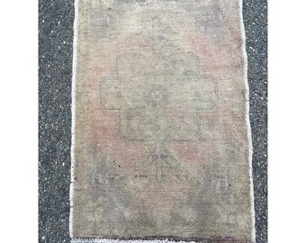 1'8 x 2'6 Hand-Knotted Turkish  Rug, 1930s