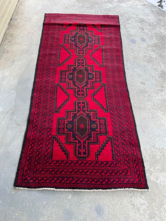 Hand Knotted Wool Runner/Area Rug 210' x 6'3 Etsy