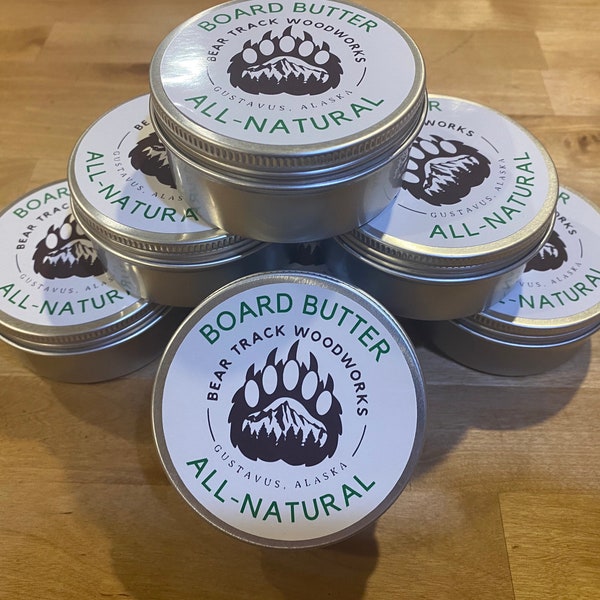 Board Butter - All Natural Cutting Board Conditioner - Not Made From Mineral Oil Which is a Petro Chemical