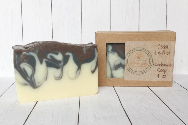 Cedar Leather Scent Men's Soap Soap for Men Masculine Etsy