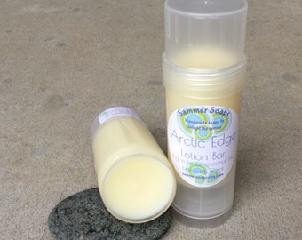 Stick de loción para hombre, aroma arctic edge, loción sólida para hombre, loción de tubo de torsión, barra de loción natural, barra de loción portátil de 2,5 oz